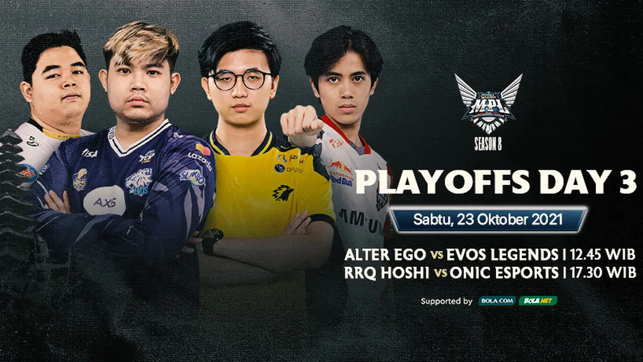 Link Live Streaming MPL Indonesia Season 8 Babak Playoff di Vidio, Sabtu 23 Oktober 2021
