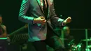 Totalitas Rio Febrian dalam dunia tarik suara terbukti lewat konser tunggal pertamanya ini. (Galih W. Satria/Bintang.com)