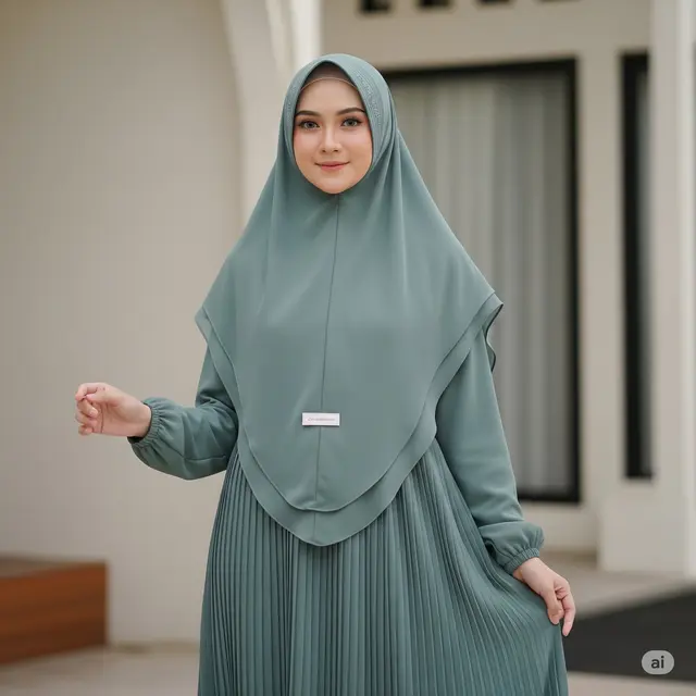 Gamis Sifon Plisket