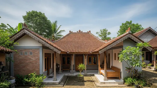 9 Inspirasi Rumah Desa dengan Halaman Tengah ala Rumah Jawa Lama, Tradisi dan Modernita