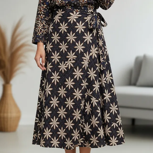 9 Model Rok Batik Lilit Modern Cocok untuk Kondangan