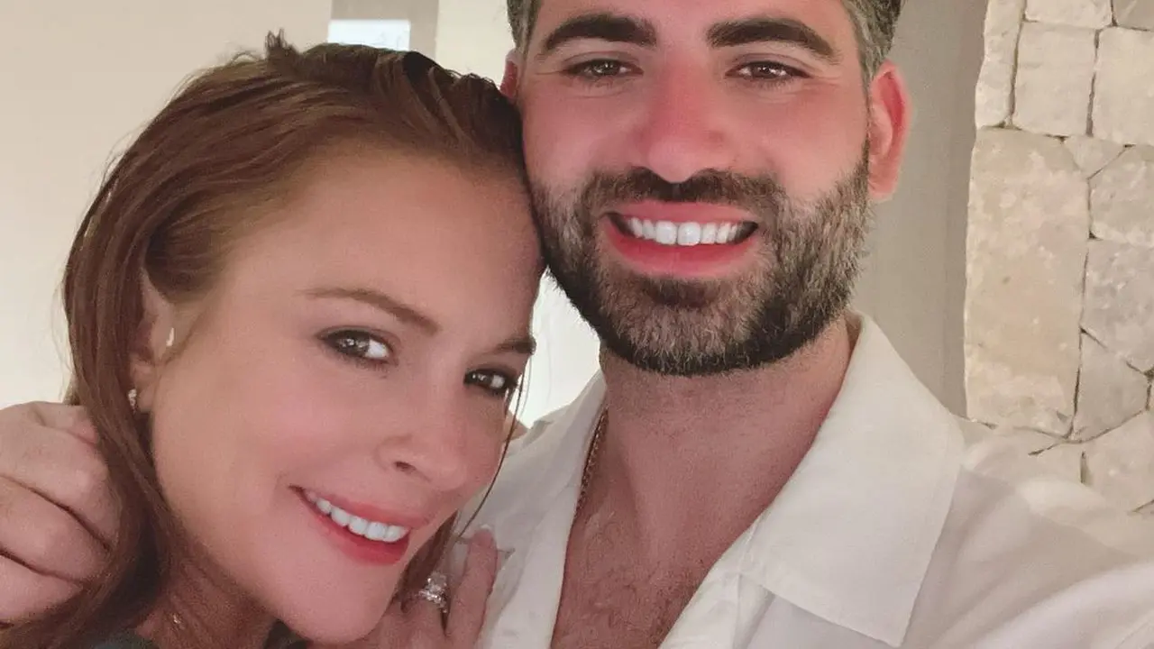 Lindsay Lohan dan Bader Shammas. (Instagram/ lindsaylohan)