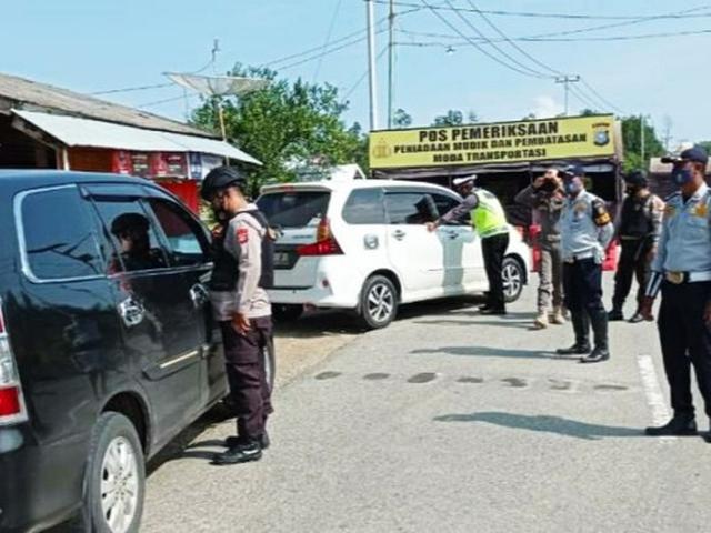 Larangan Mudik Cek 58 Titik Penyekatan Polda Riau Regional Liputan6 Com