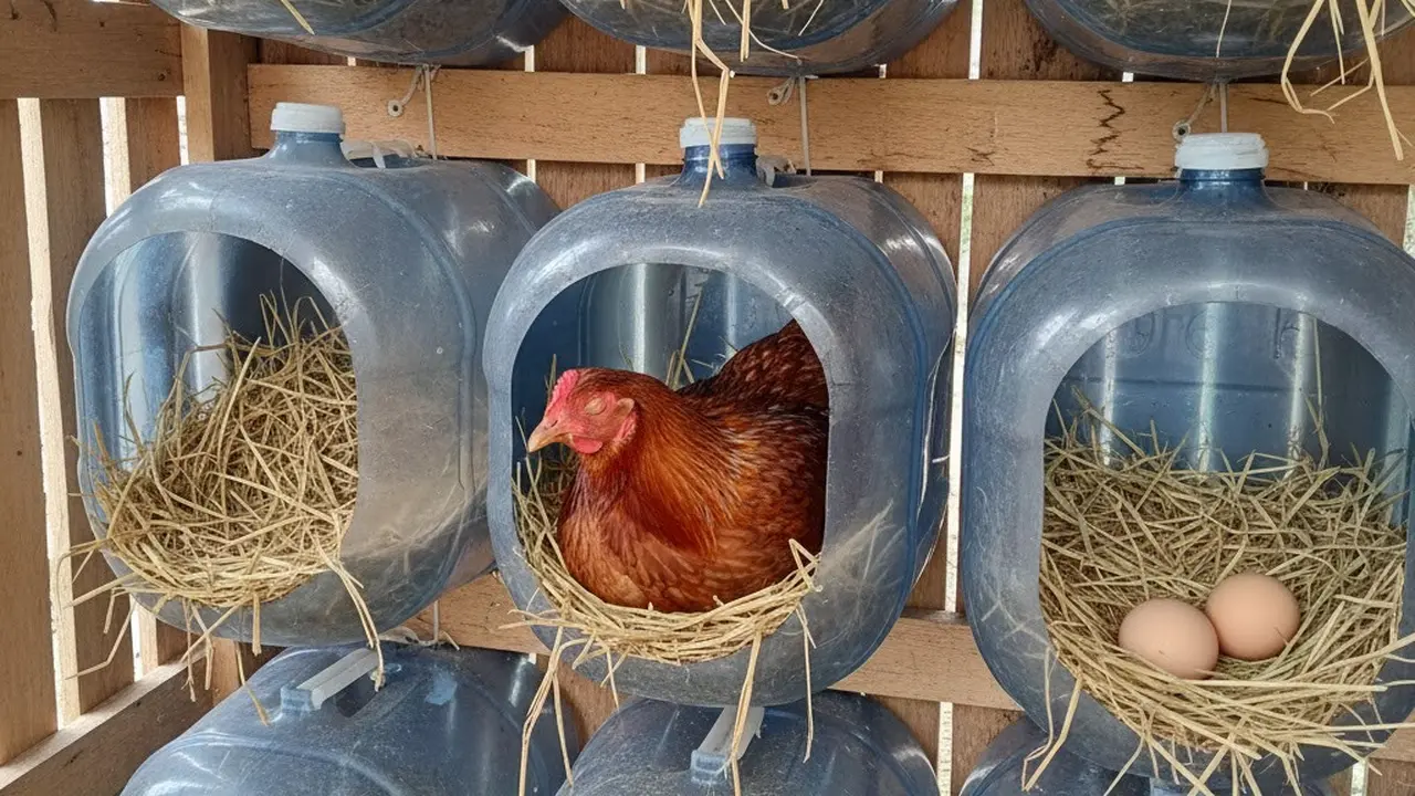 Galon untuk Sarang Bertelur (Nesting Box) (Gemini AI)