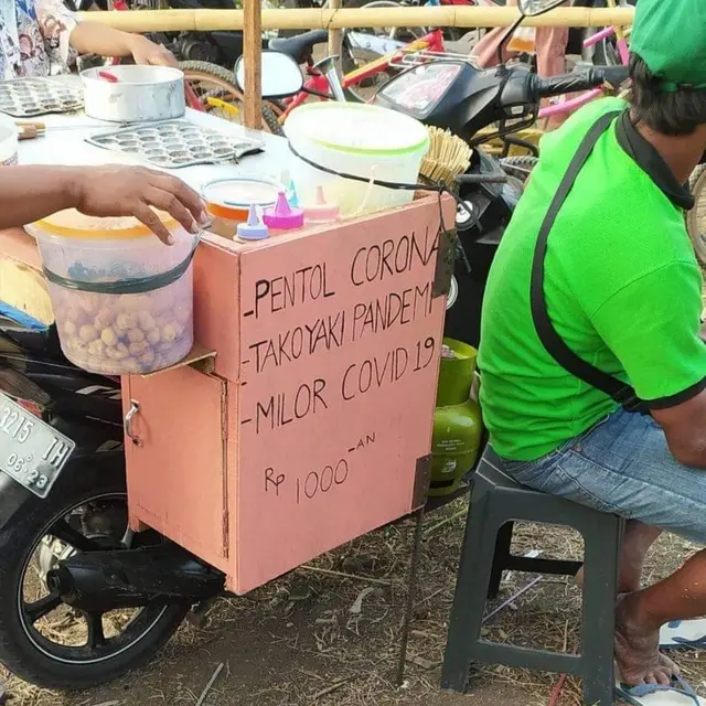 6 Tulisan Nyeleneh di Gerobak Jajanan SD Olahan Telur Ini Bikin Mikir