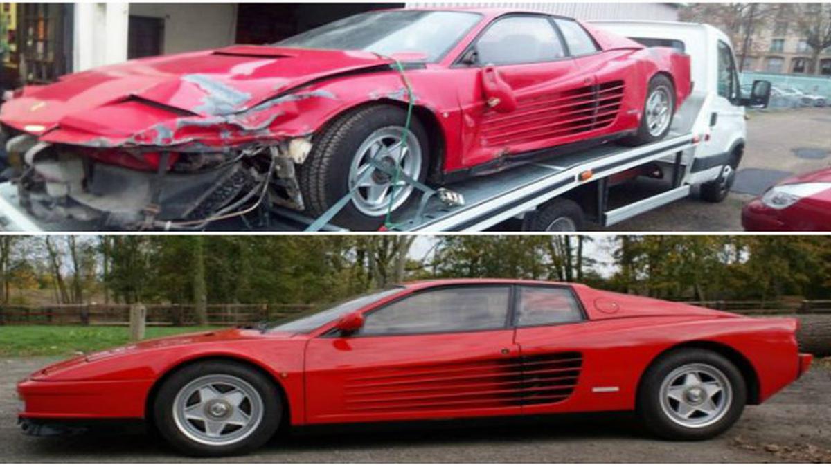 Wujudkan Mimpi, Pria Ini Restorasi Ferrari Ringsek Selama 6 Tahun ...