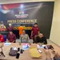 Press Conference kasus tindak pidana Narkotika dengan pelaku berinisial AM yang merupakan oknum Camat di Kabupaten Pohuwato (Arfandi Ibrahim/Liputan6.com)