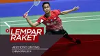 Berita video Anthony Ginting sampai melempar raketnya setelah takluk dengan perjuangan gigih pada partai final tunggal putra China Open 2019 melawan Kento Momota, Minggu (22/9/2019).