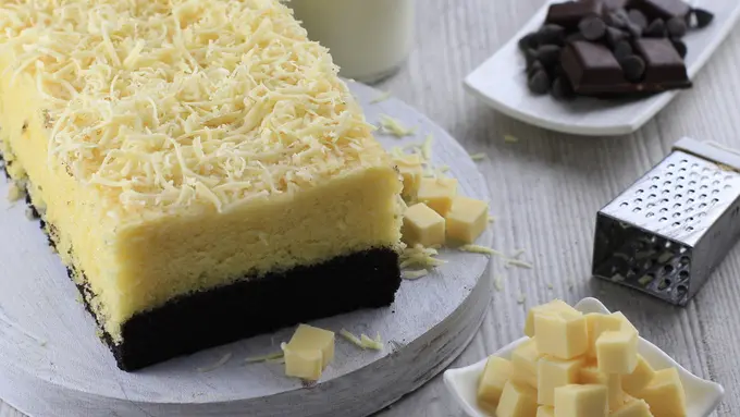 brownies coklat keju