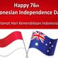 Hari kemerdekaan Indonesia ke-76 (Sumber: Twtitter @DubesAustralia)