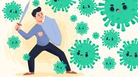 Ilustrasi virus. (Image by pikisuperstar on Freepik)
