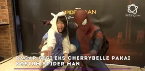 Gigi eks Cherrybelle bawa pacar ke acara nonton Spider-Man: Homecoming bareng Oppo F3.