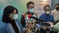 Menteri Kesehatan RI Budi Gunadi Sadikin saat konferensi pers 'Opening Ceremony COMSTECH-OIC Fellowship Program dan Peresmian Laboratorium Jejaring OIC COE' di Gedung Kementerian Kesehatan RI, Jakarta pada Kamis, 15 September 2022. (Dok Liputan6.com/Fitri Haryanti Harsono)