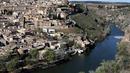 Toledo merupakan kota cantik yang berjarak 70 kilometer di arah barat daya ibu kota Spanyol, Madrid. (Photo by Thomas COEX / AFP)