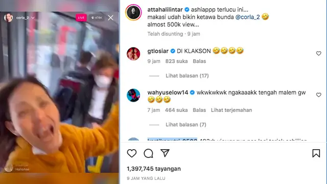 Atta Halilintar Girang Jargon Ashiap Diteriakkan Bunda Corla di Jerman, Langsung Hadiahkan Rp 111 Juta