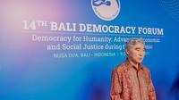 Duta Besar Amerika Serikat untuk Indonesia, Sung Y. Kim di Bali Democracy Forum ke-14 pada 9 Desember 2021 di Bali. (Dok Kedubes AS)