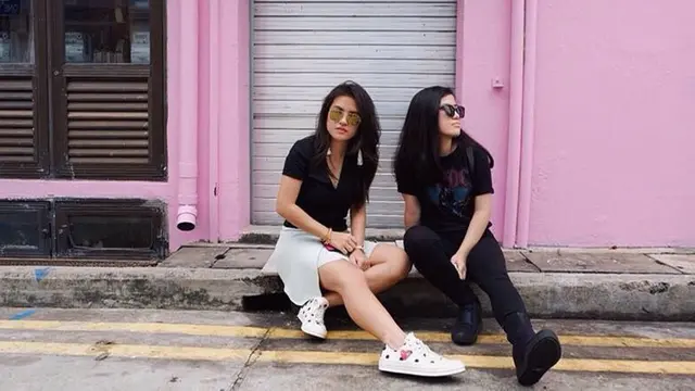 6 Momen Kebersamaan Marsha dan Michelle Aruan, Kakak Beradik yang Kompak