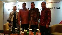 Diskusi bersama CIMB Niaga Syariah pada Rabu (27/3/2019)  (Foto:Merdeka.com/Anggun P.Situmorang)
