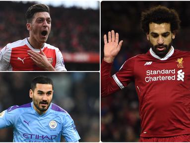 Umat muslim di seluruh penjuru dunia mulai menjalankan ibadah puasa. Mohamed Salah dan beberapa pesepak bola di Premier Lueage juga ramai-ramai menyambut Ramadhan. Berikut Mohamed Salah dan pesepak bola muslim yang mewarnai Premier League. (kolase foto AFP)