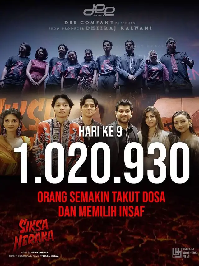 Jumlah penonton Siksa Neraka. (Foto: Dok. Instagram @anggy_umbara)