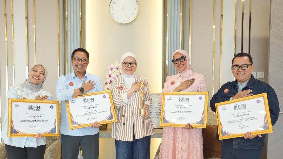 Melayani Sepenuh Hati, Pegadaian Meraih Predikat 'Best of the Best' di BUMN Entrepreneurial Marketing Awards 2026