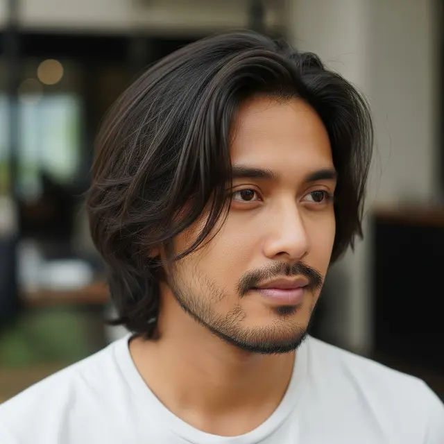 Model Rambut Pria Panjang Berantakan Tapi Tetap Rapi