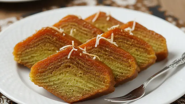Resep Kue Engkak Ketan Khas Palembang. AI