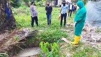 Lokasi penemuan jenazah pengusaha rental mobil di Kabupaten Siak. (Liputan6.com/M Syukur)