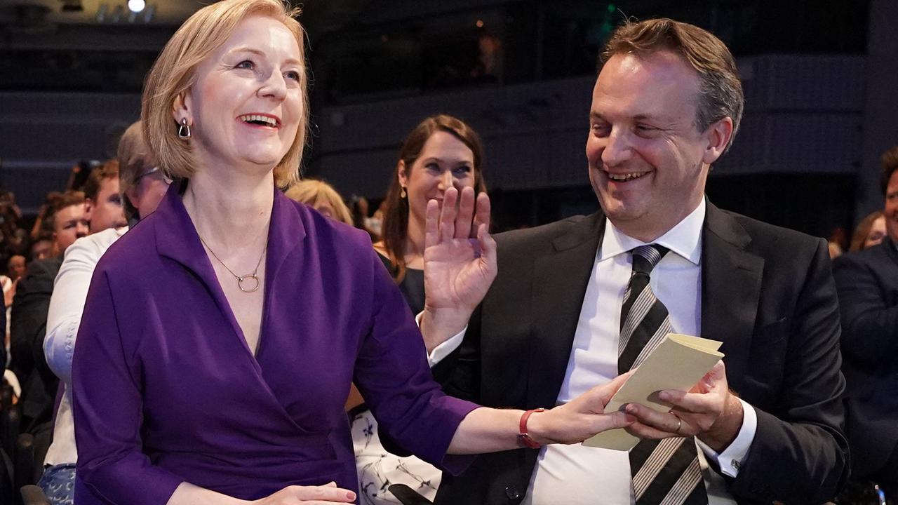 Liz Truss dan suaminya Hugh O'Leary
