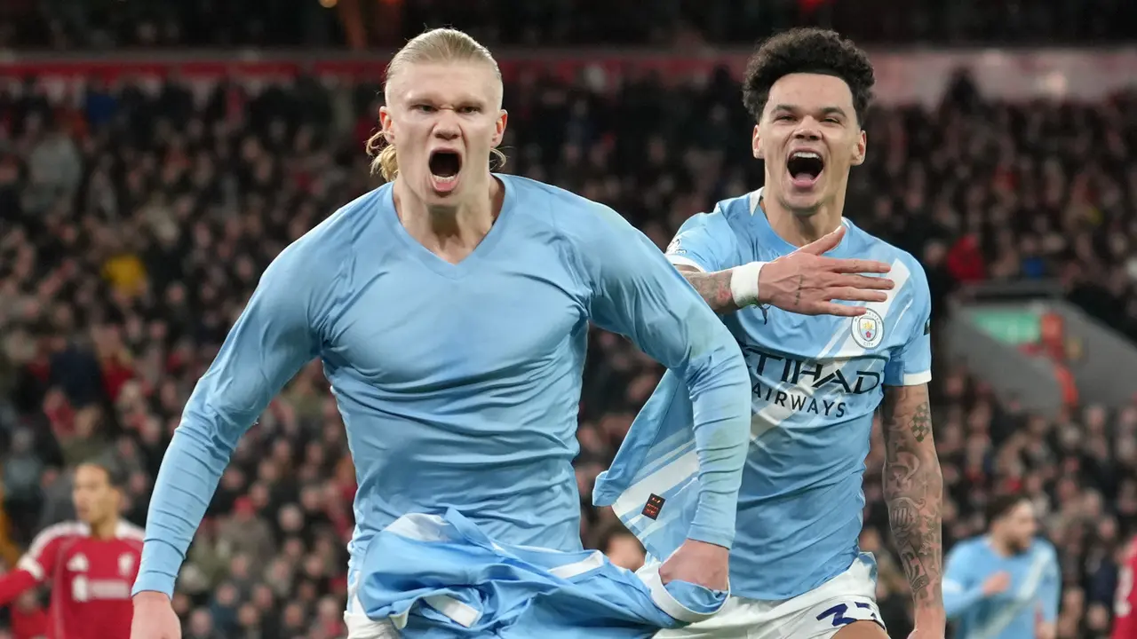 Foto: Liverpool Kena Comeback Manchester City, Haaland Sang Penentu Kemenangan