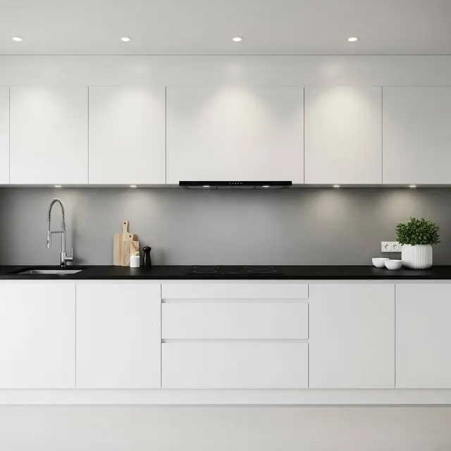 Desain Dapur dengan Kitchen Set Single Line Minimalis