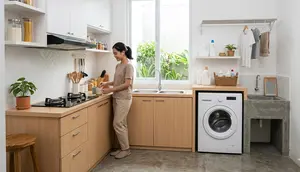 10 Inspirasi Tata Letak Dapur dan Tempat Cuci yang Bikin Aktivitas Rumah Tangga Lebih Efisien