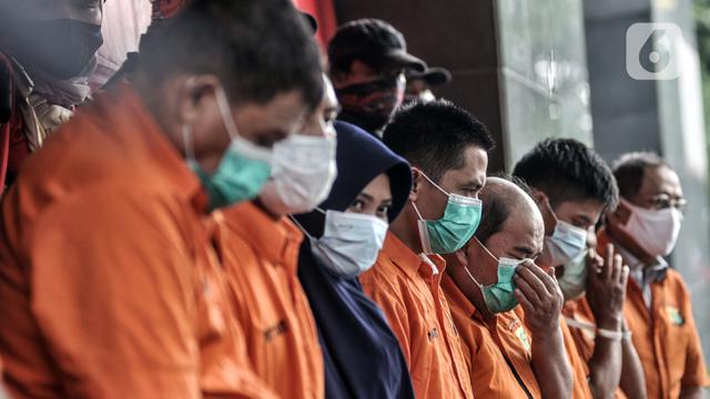 FOTO: Polisi Bekuk 12 Tersangka Pembunuhan Pengusaha Pelayaran