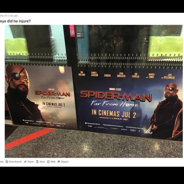 Penutup mata Nick Fury. (Instagram/ samuelljackson)