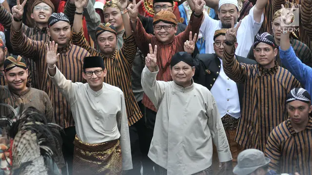 Kemeriahan Pawai Deklarasi Kampanye Damai Pemilu 2019