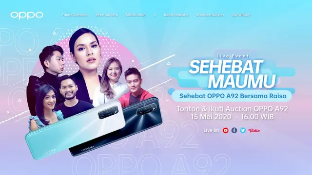 Obati Kerinduan sama Raisa, Jangan Lewatin Keseruan Live Event OPPO A92 Bersama Raisa!
