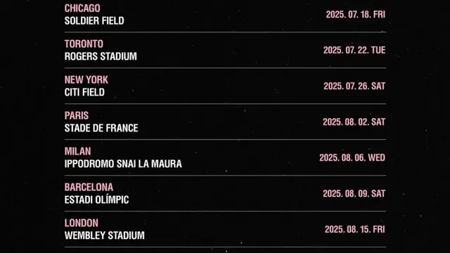 BLACKPINK kembali dengan tur dunia 2025. (credit:instagram.com/blackpinkofficial)