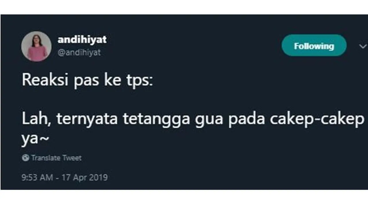 Reaksi Kaget Saat Datang ke TPS Ala Netizen Ini Bikin Ngakak