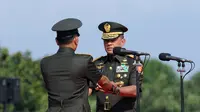 Serah terima jabatan panglima TNI (Liputan6.com/Helmi Fithriansyah)