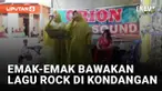 Aksi dua emak-emak bawakan lagu rock di sebuah kondangan menarik perhatian