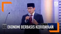 Jika terpilih nanti, Sandiaga Uno berjanji akan ciptakan lapangan kerja melalui budaya.