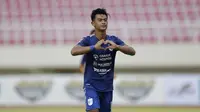 Arhan mampu mencuri perhatian saat turnamen pramusim di Piala Menpora pada Maret lalu. Ia berkontribusi atas come back mengangumkan PSIS Semarang atas Arema FC dengan menyumbang satu gol dan satu assist. (Bola.com/Arief Bagus Prasetyo)
