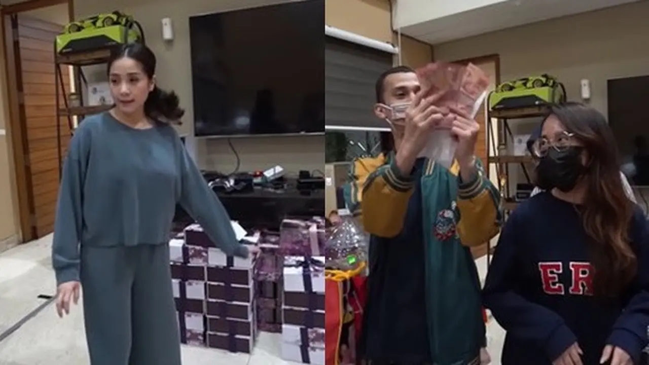 7 Potret Nagita Slavina Bagi-bagi Hampers ke Karyawan, Ada yang Dapat iPhone 12