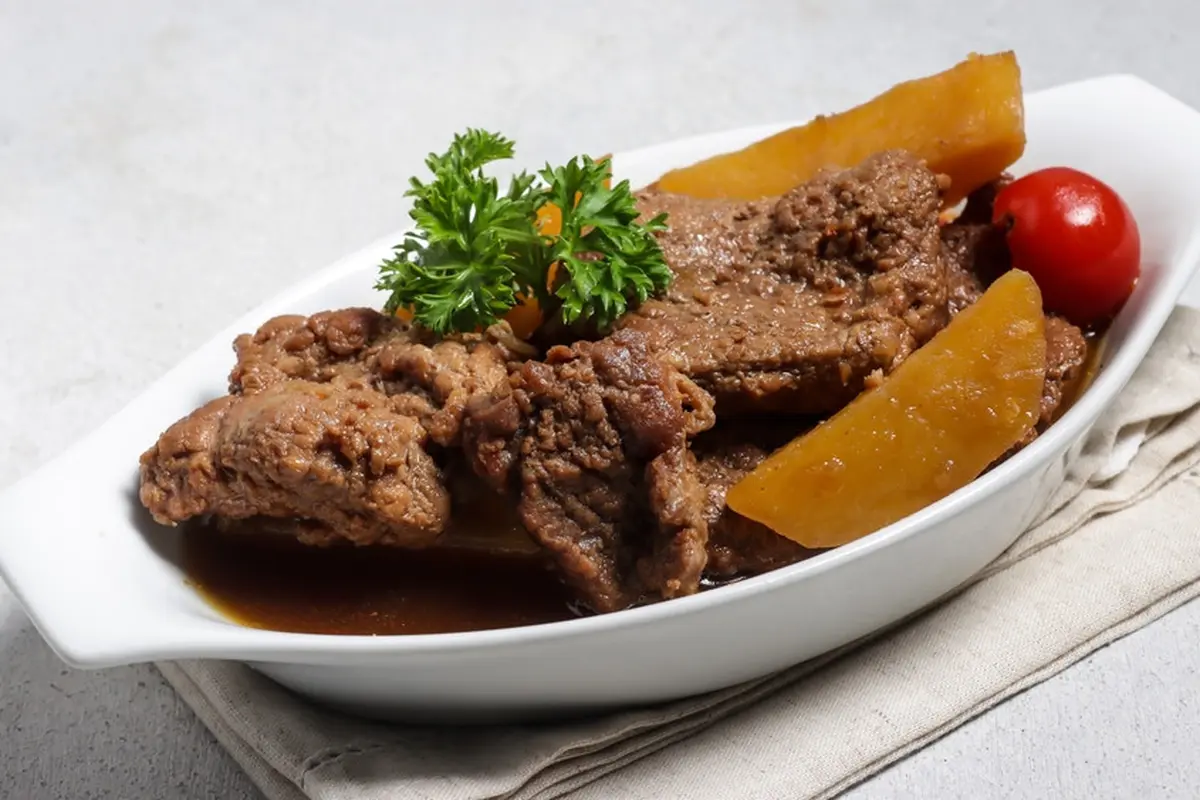 resep daging sapi bistik lapis terik rendang