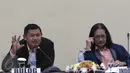 Direktur Pengadaan Perum Bulog, Wahyu (kiri) saat menjadi pembicara dalam diskusi pangan di Jakarta, Senin (28/12/2015). Diskusi tersebut membahas Kedaulatan Pangan dalam Perspektif Ekonomi Politik Indonesia. (Liputan6.com/Angga Yuniar)