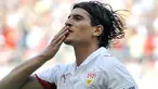 Stuttgart's striker Mario Gomez celebrates scoring his 3rd of 4 goals during Bundesliga match VfB Stuttgart vs VfL Wolfsburg in Stuttgart on May 9, 2009. Stuttgart won the match 4-1. AFP PHOTO/OLIVER LANG