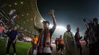 Laga Persija Jakarta kontra Madura United pada pekan kesepuluh BRI Liga 1 2022/2023 di Stadion Patriot Candrabhaga, Bekasi, Sabtu (17/09/2022), punya makna spesial untuk legenda Macan Kemayoran, Ismed Sofyan. (Bola.com/Bagaskara Lazuardi)