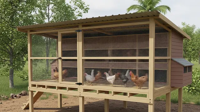 Kandang Panggung dengan Kolong Terbuka