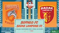 Shopee Liga 1 - Borneo FC Vs Badak Lampung FC (Bola.com/Adreanus Titus)