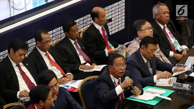 Paparkan RAPBN 2019, Menteri Kabinet Kerja Kompak Duduk Bersama